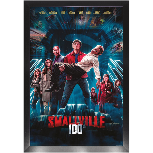 Smallville 100th Episode Framed Poster (Glossy Print)