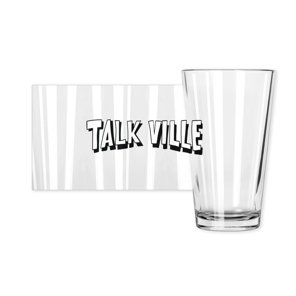 Black Logo Pint Glasses