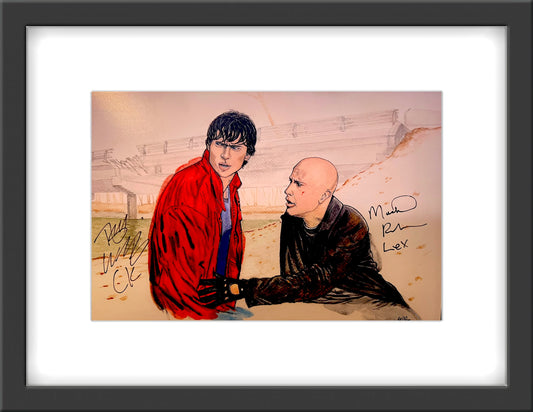 "Smallville" Original Art (Autographed by Tom Welling and Michael Rosenbaum)